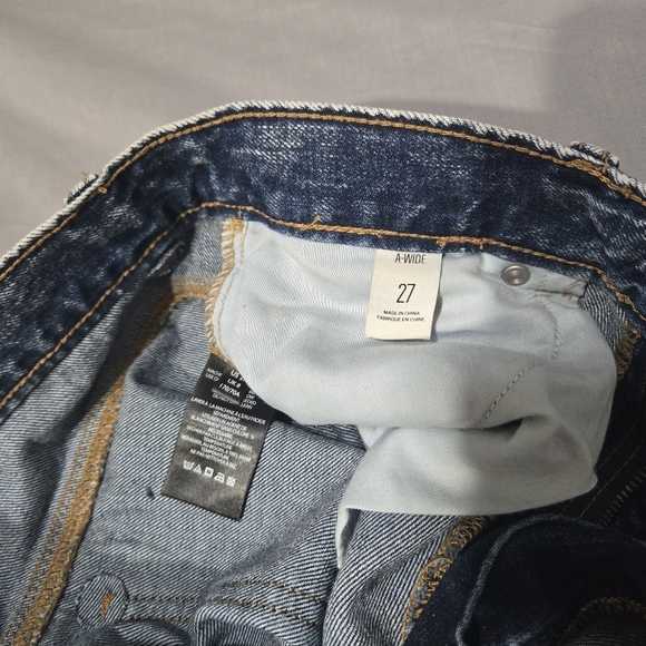 Urban Outfitters BDG Jean Womens 27 A Wide Leg Baggy Vintage Denim Wash Y2K - Picture 7 of 15